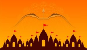 Indian Hindu Cultural Festival Ram Navami Celebration Background